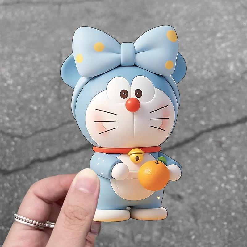 哆啦A梦叮当猫吃橙子汽车贴纸