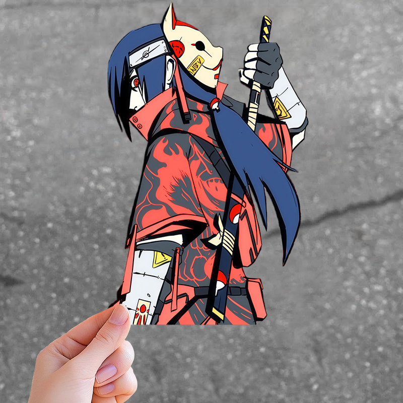 火影忍者宇智波鼬反光贴遮划痕