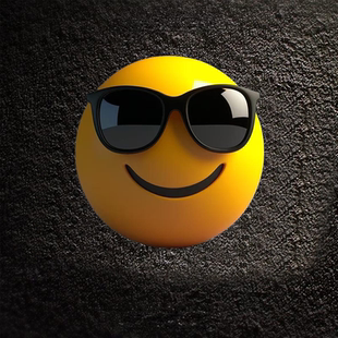 创意搞笑搞怪网红emoji戴墨镜汽车贴纸保险杠电动车遮划痕装饰贴