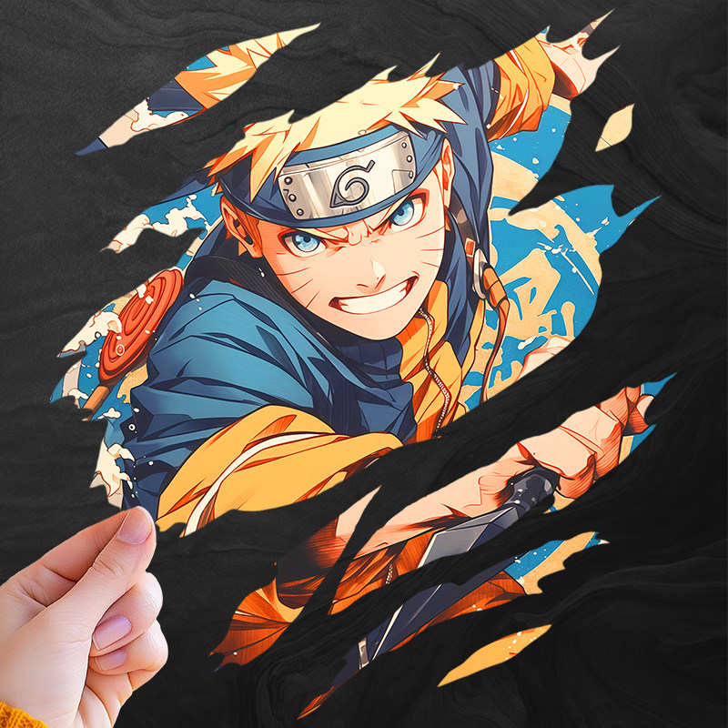 动漫风卡通火影忍者鸣人撕裂款汽车装饰贴纸三角窗防水创意全车贴,汽车用品/电子/清洗/改装,汽车装饰贴/反光贴,淘宝优惠券,粉丝福利购,淘宝优惠卷