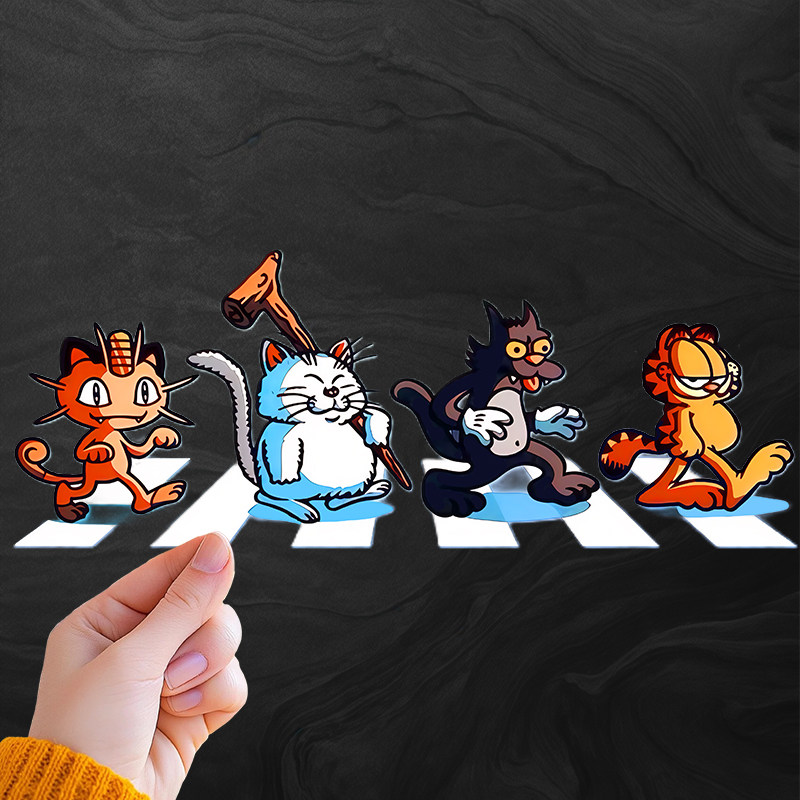 卡通可爱风动物过马路全车贴汽车装饰贴三角窗防水个性创意贴纸,汽车用品/电子/清洗/改装,汽车装饰贴/反光贴,淘宝优惠券,粉丝福利购,淘宝优惠卷
