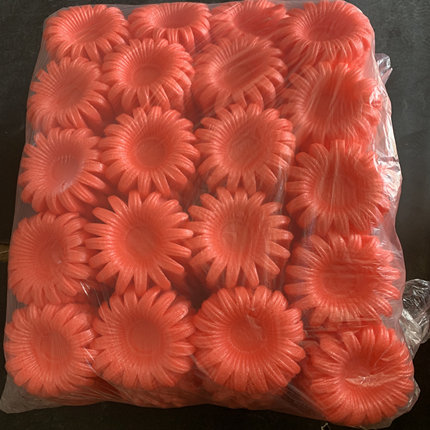 出口级EPE新鲜水果圆形碗托 莲花瓣发泡网套礼盒苹果托盘减震包装