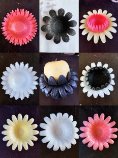 EPE珍珠棉托盘 苹果梨桃礼盒莲花瓣果垫保护网套防震碗托圆形水果