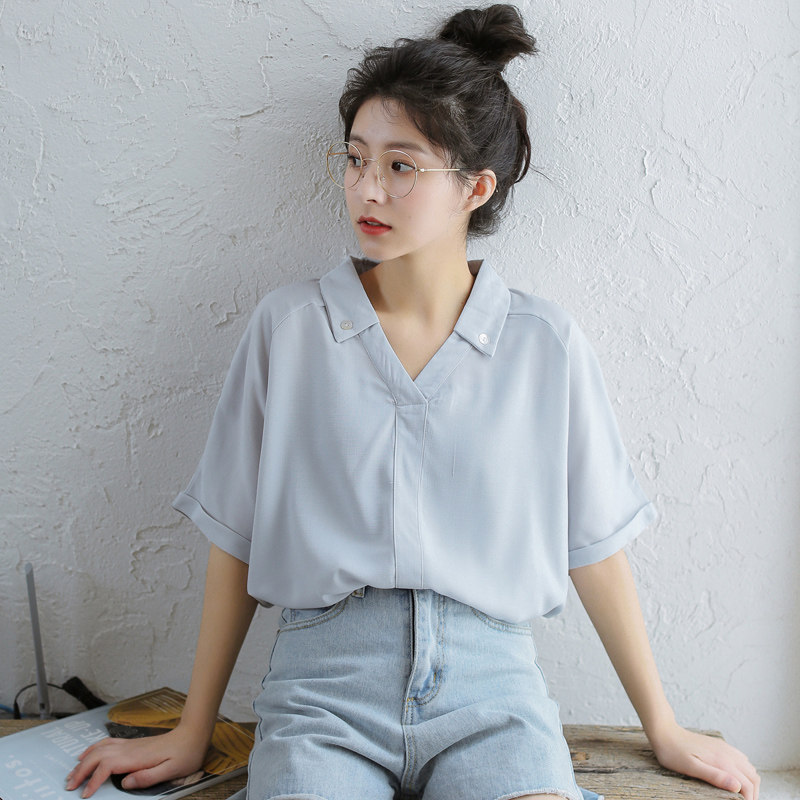 summer Chiffon Short sleeved shirt Sense of design A small minority Easy Korean Edition fairy jacket Western style shirtin the Women's clothing/Boutique , 时尚防晒服 category - from Buy2taobao.com to provide professional Taobao agent buy service