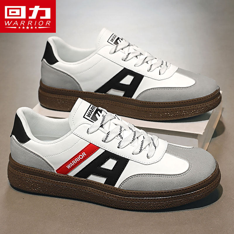 回力男鞋夏季低帮德训板鞋高级休闲运动小白百搭轻便防滑帆布鞋子