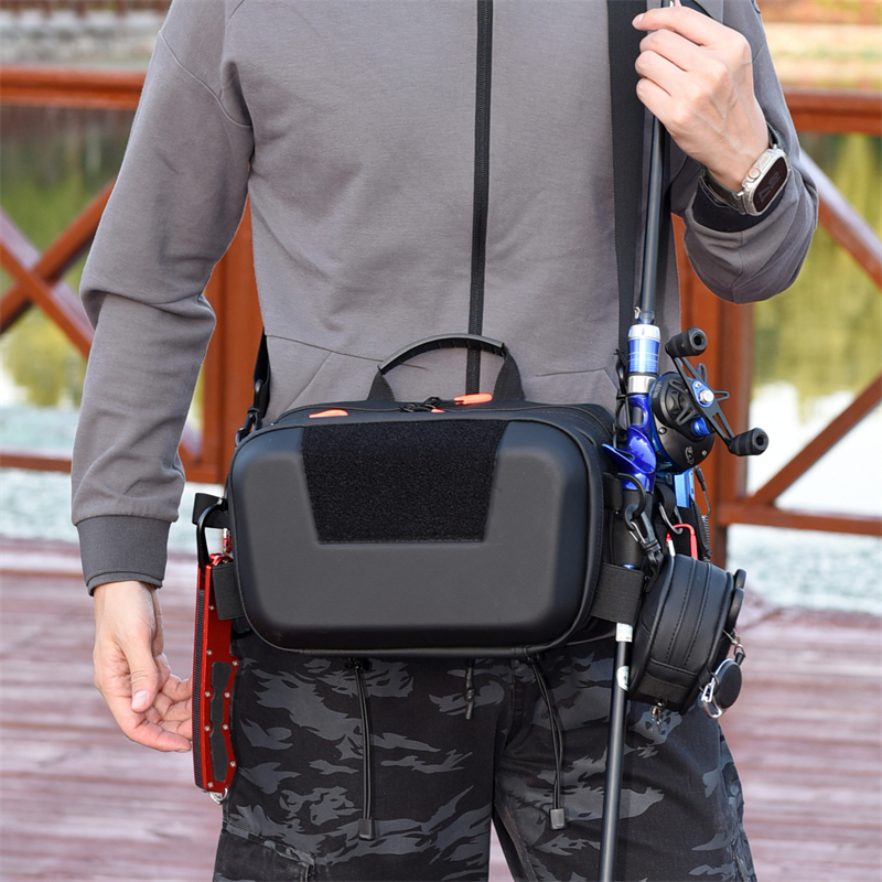 硬壳多功能防水腰包斜挎工作台