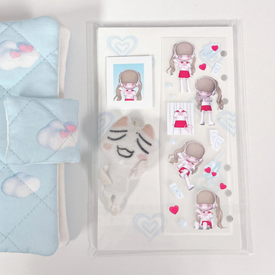 韩国建模女孩护士天使贴纸