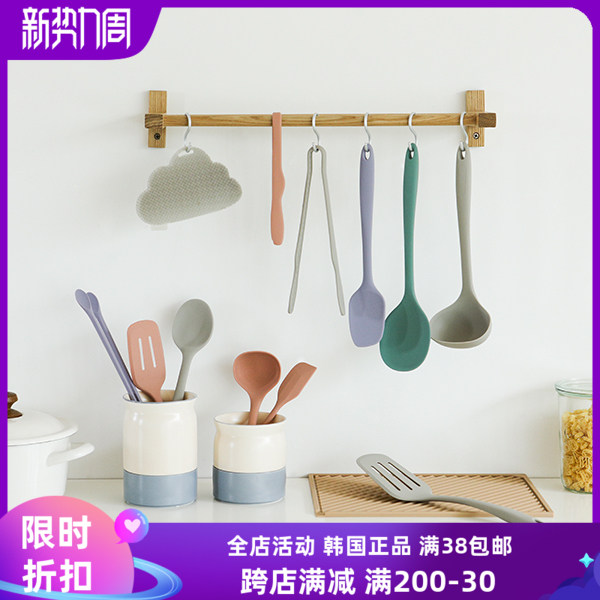 韩国进口宝宝辅食锅铲耐高温儿童辅食硅胶不粘锅汤勺铲餐具餐盘