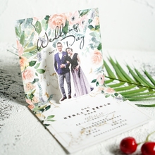 定制婚帖婚卡 结婚喜帖高档个性 仟寻婚品创意立体照片请柬欧式 韩式