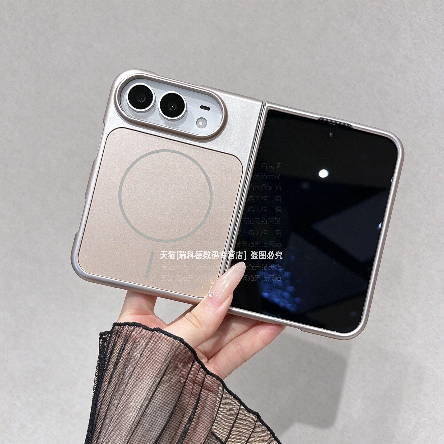 适用苹果iPhone Duo手机壳新款iphoneduo带磁吸duo全包前框iphone折叠屏dou肤感磨砂i纯色超薄男生防摔保护套