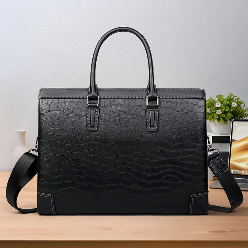 新款真皮男包大容量头层牛皮男款公文包商务电脑包休闲男士手提包