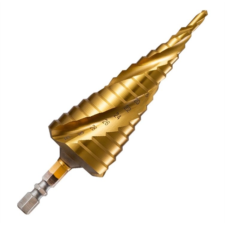 新款含钴m35螺旋槽三刃宝塔钻头 高速钢开孔器扩孔钻 塔钻 宝塔钻