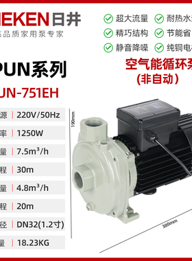 新款RJPUN201/601EH空气能太阳能循环泵加压泵增压泵现货
