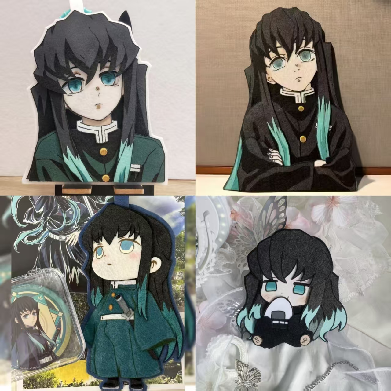 鬼灭之刃周边二次元动漫时透无一郎不织布挂件包包挂饰礼物可爱