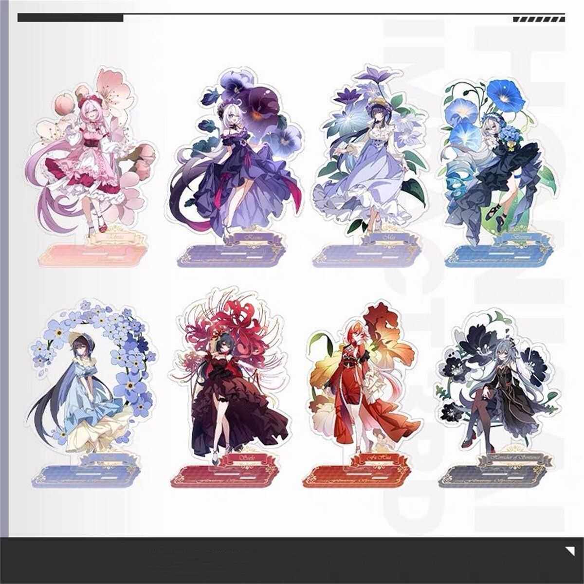 花朝春曦系列亚克力立牌爱莉希雅琪亚娜希儿符华芽摆件徽章