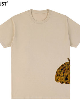 草间弥生短袖T恤Yayoi Kusama波点南瓜日系艺术男女插画高级感潮