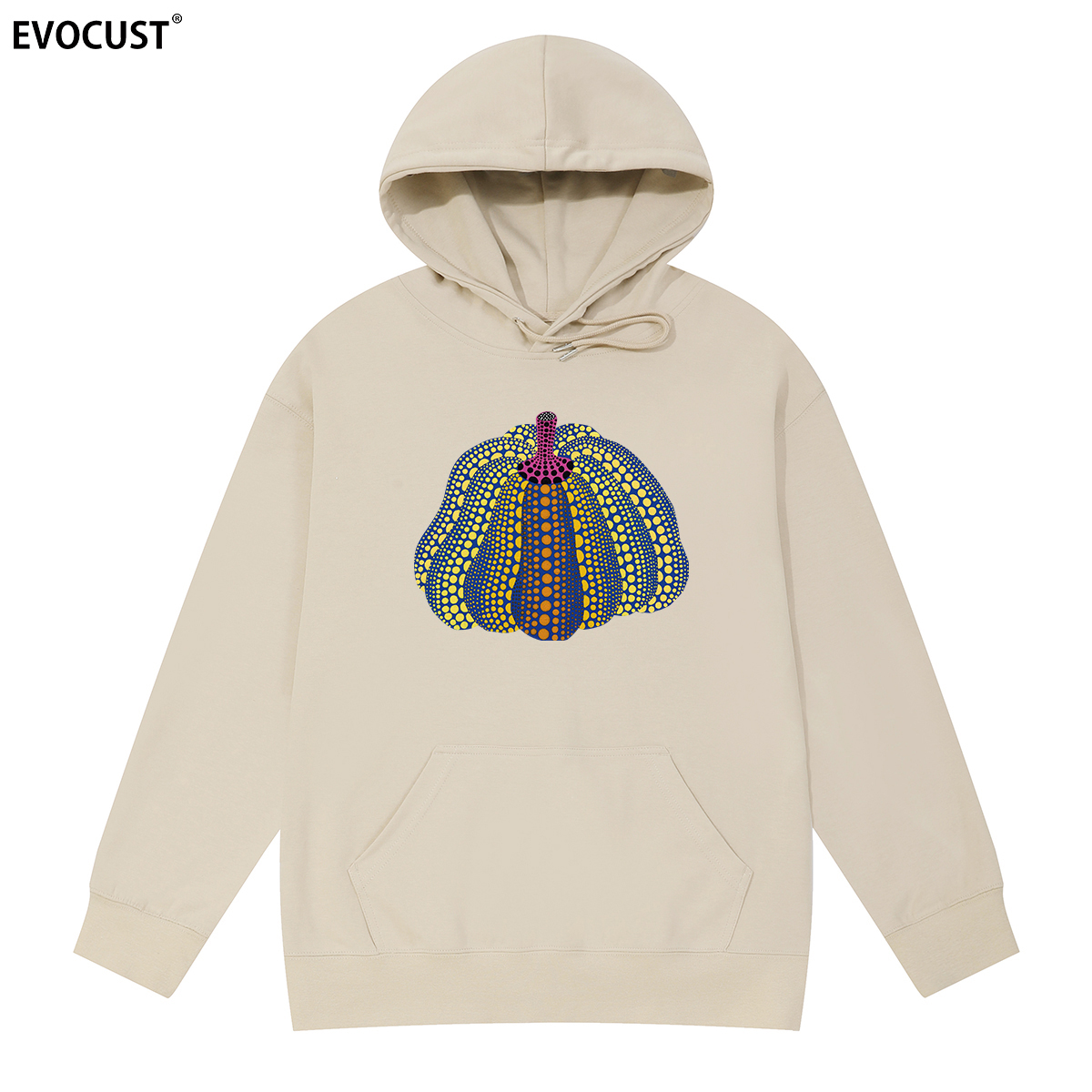 艺术家草间弥生连帽卫衣