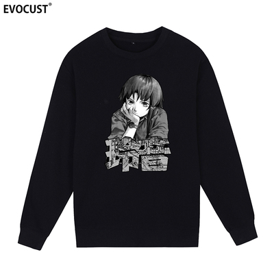 lain玲音卡通圆领卫衣