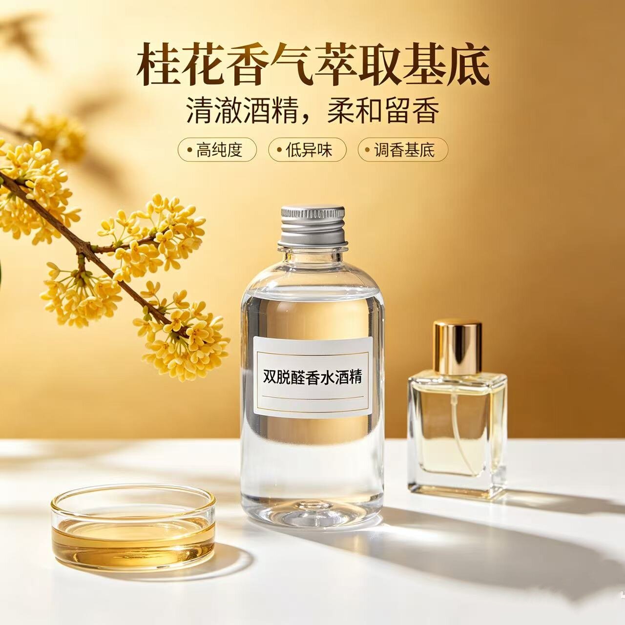 桂花双脱醛香薰酒精基础液DIY图片