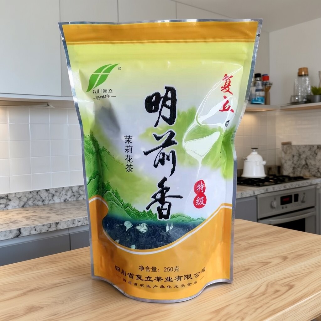 包邮威远复立明前香特级250克云雾复立特种茉莉花茶明前香袋装