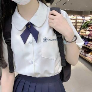 jk制服女学院风短袖 夏季 衬衫 泰国泰式 校服高中学生毕业服班服套装