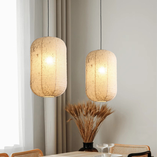 宣纸吊灯日式复古云龙纸灯笼餐厅民宿侘寂风宋式美学中古风手工灯