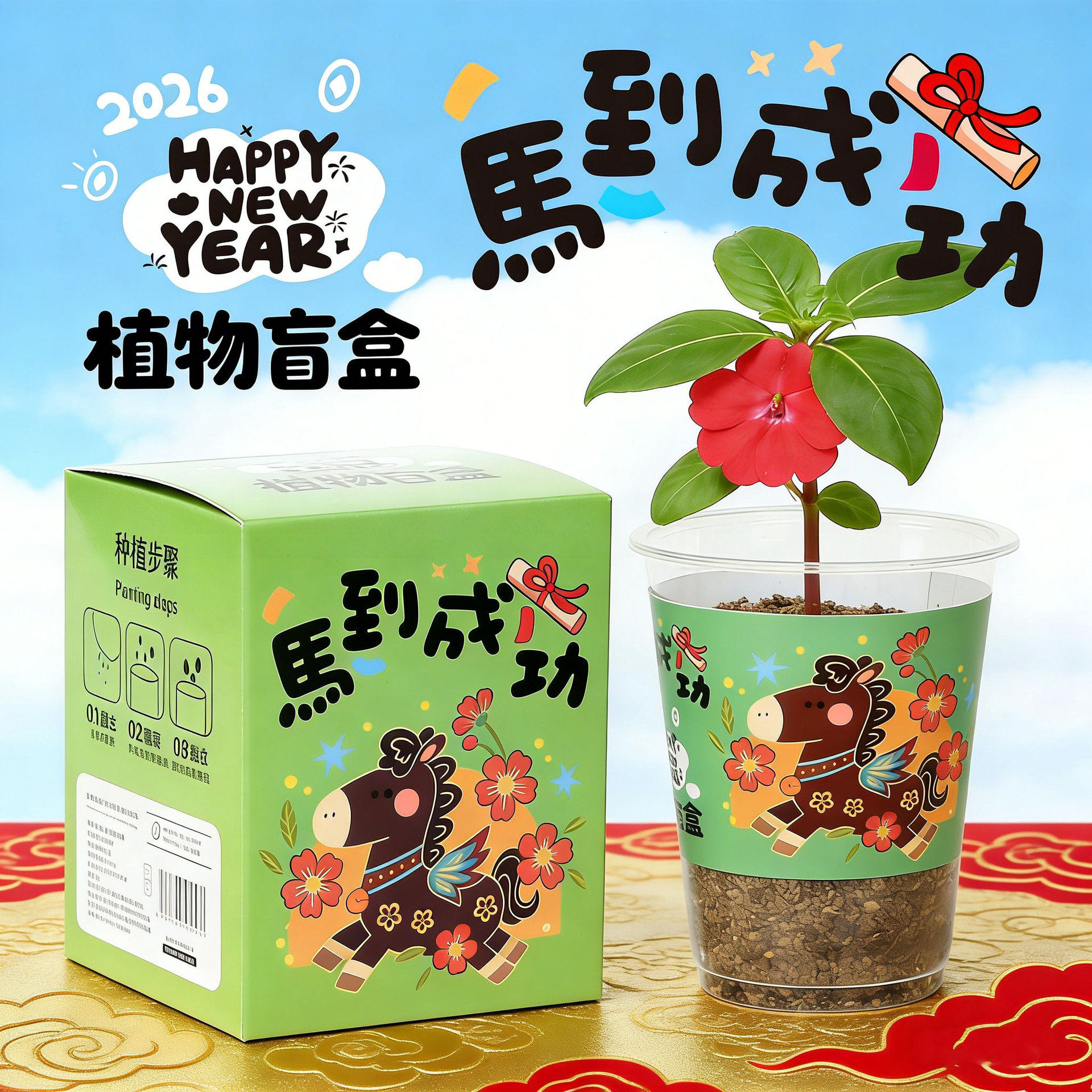 2026元旦节公司活动伴手礼元旦礼物小学幼儿园跳蚤市场义卖礼品