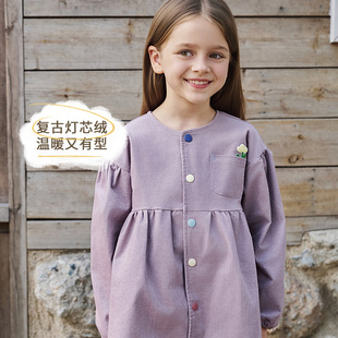 PR小云朵女童裙子灯芯绒连衣裙儿童背带裙童装 Nest Designs