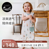 连体衣提花针织爬服宝宝哈衣夏季 Nest Designs婴儿无袖 和尚衣