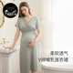Nest Designs孕妇哺乳连衣裙女士产后睡衣睡裙春夏休闲家居服