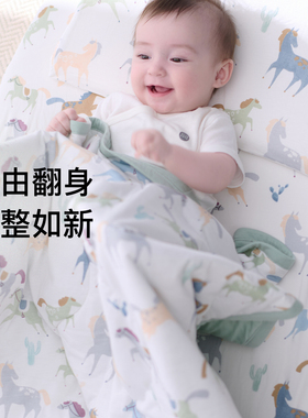 Nest Designs婴儿床笠双层新生儿床上用品婴儿宝宝儿童床罩床单