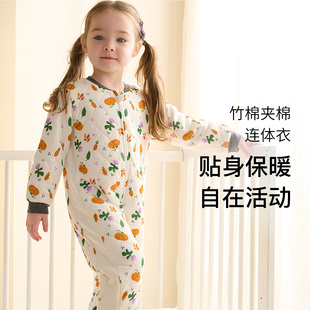 Nest 连体衣秋冬夹棉新生宝宝衣服家居服儿童爬服 Designs婴儿长袖