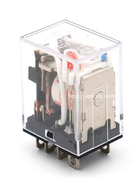 正品JQX-13F小型中间继电器交流220v直流24v/12v/8脚10A/ LY2NJ