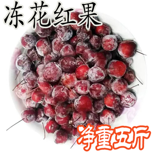 东北冻花红果冻货新鲜八楞海棠果冷冻紫红灯笼铃铛果小苹果冻海红