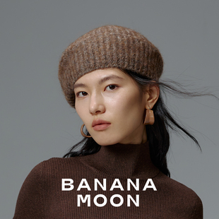 精致基础_中粗螺纹织法棒针手感贝雷帽_秘鲁羊驼毛混纱厚边画家帽