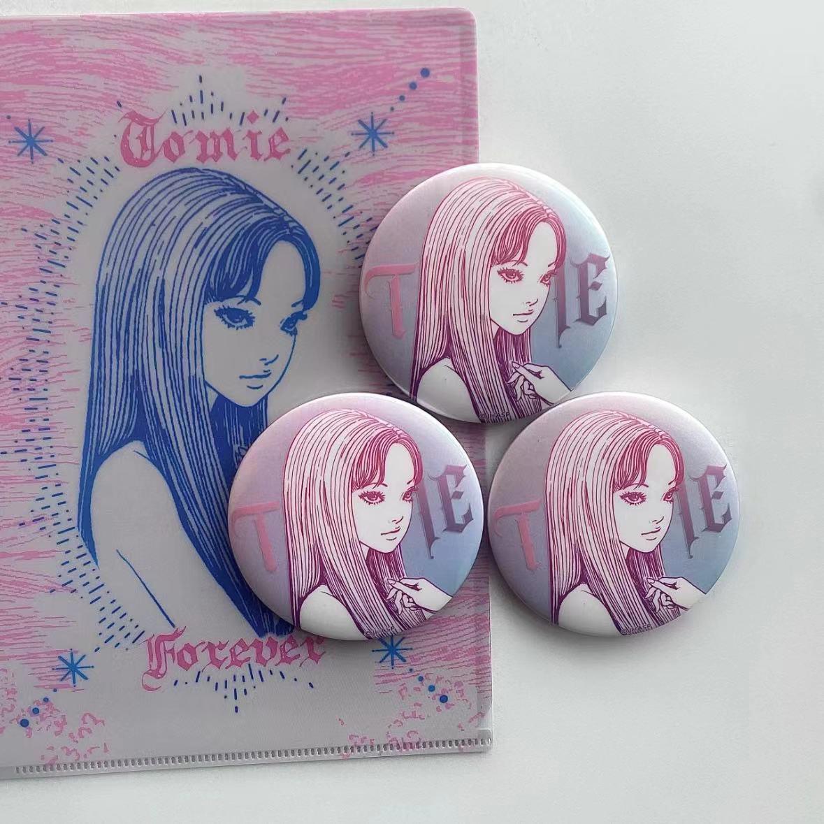 伊藤润二周边同款川上富江吧唧徽章立牌收藏礼物送朋友