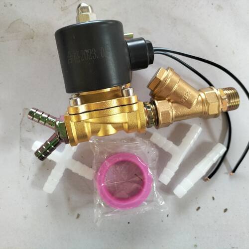 汽车货车半挂车淋水电磁阀带过滤器和接头4分款12v24V电磁阀开关