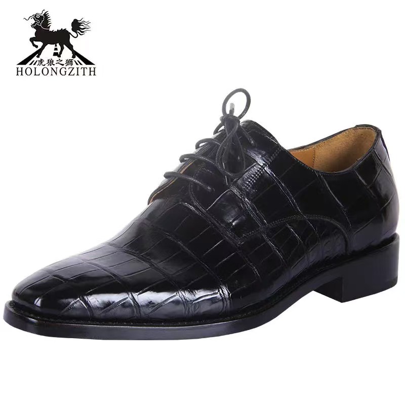 手工鳄鱼皮商务正装皮鞋