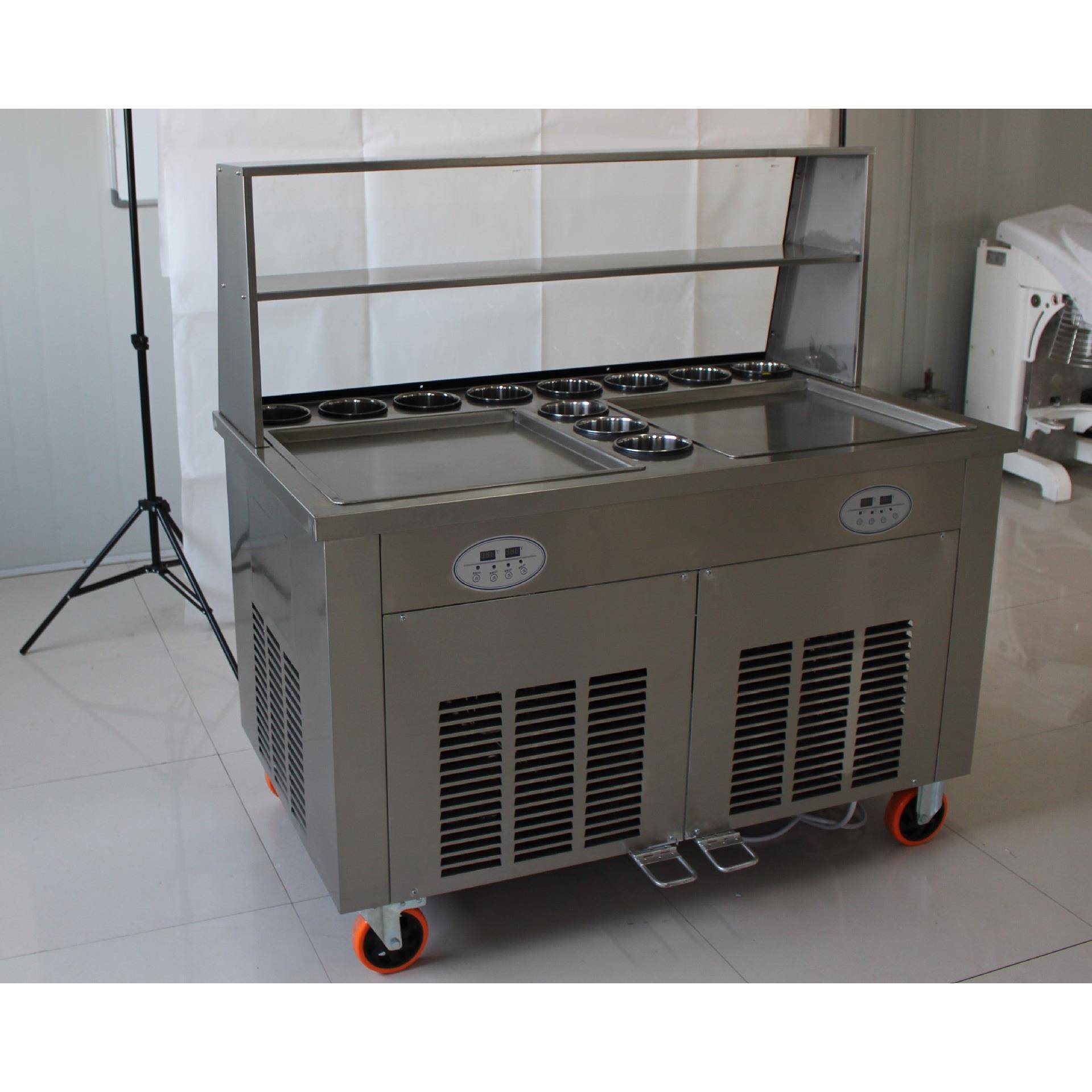 商用厚切炒冰机大锅炒酸奶机冰粥水果冰沙泰式冰激凌冰淇淋卷摆摊