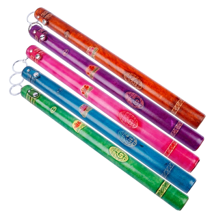 牛皮琴竹筒扬琴琴竹筒牛皮竹筒扬琴扦子筒键子筒大中小号送皮筋