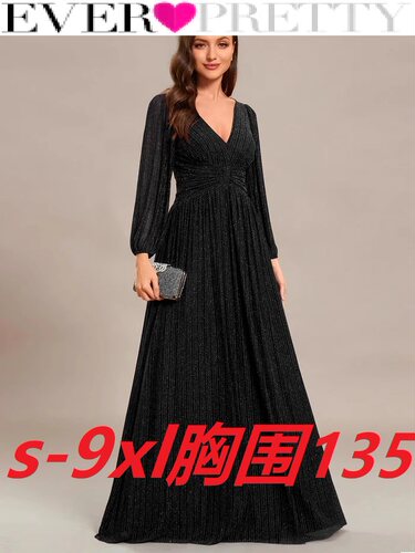 300斤高级感EverprettyPlus跨境欧美加大码胖人胖妹妹m晚礼服长袖
