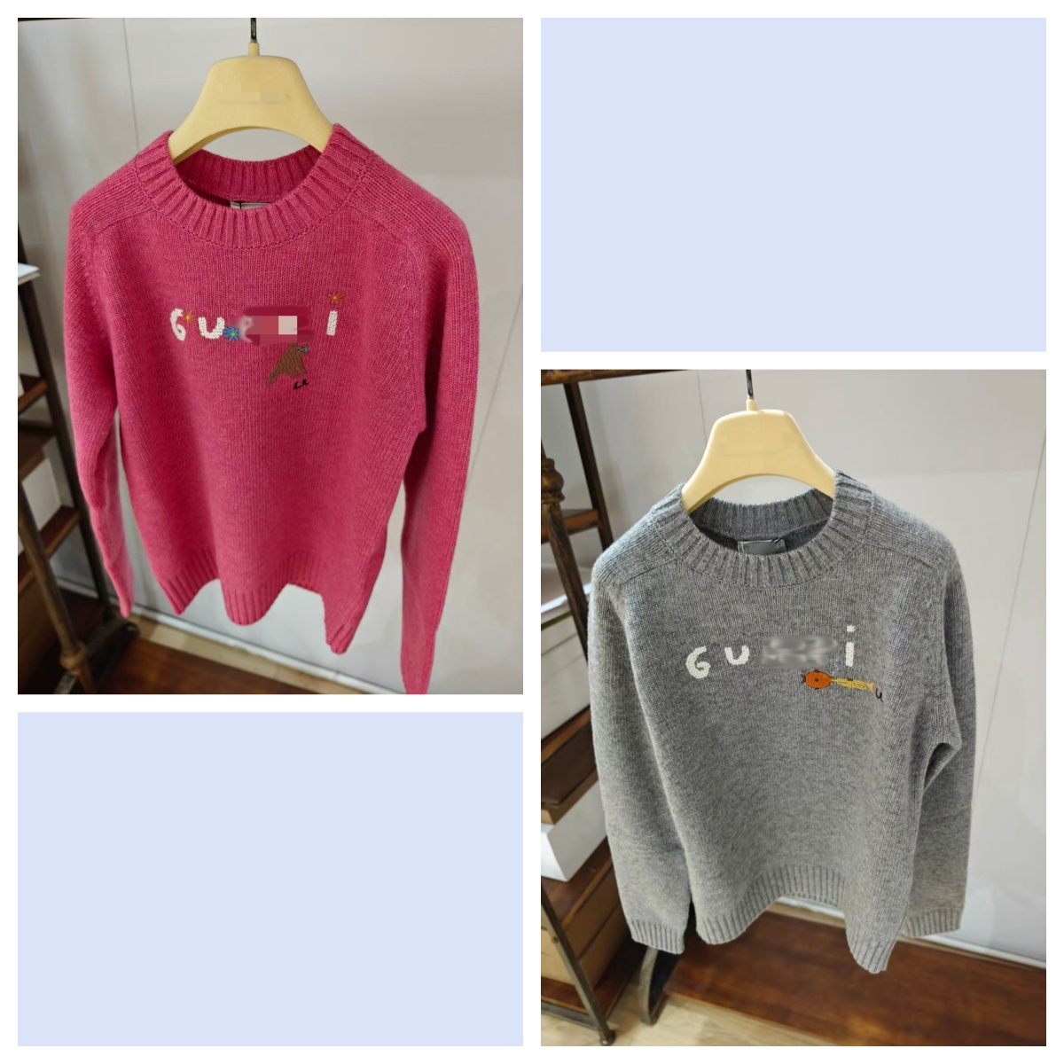 GC 25新款 男女童 英国艺术家插画刺绣毛衣