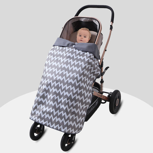 秋冬婴儿推车挡风盖毯背带腰凳