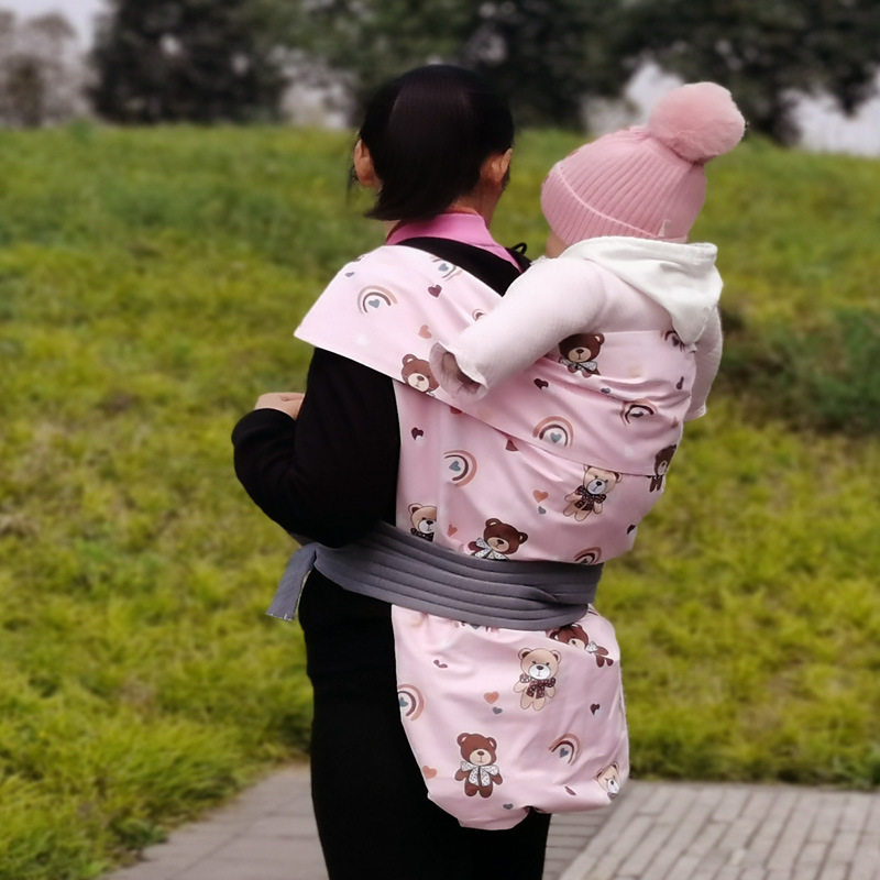 四川地区传统宝宝背巾婴幼儿老式背袋背带小宝宝外出背布四季通用
