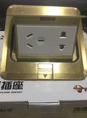 公牛地插五孔地插座全铜防水5孔拨起式地插地板地面插座GD1Z223