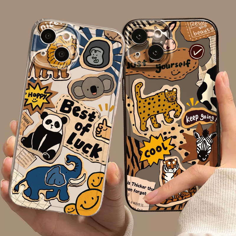 全系苹果手机透明卡通可爱