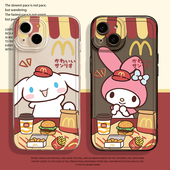 麦门m记三丽鸥适用iphone14苹果15promax手机壳17卡通16可爱12美乐蒂11新款 13女x玉桂狗xs透明xr全包plus套