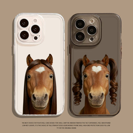 趣味搞怪抽象马手机壳适用小米17promax马年15pro红米k90透明80小马note14情侣70男13女60新款12/50/11/40/10