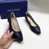 真皮一脚蹬单鞋 Rockport 鞋 女新款 乐步撤柜正品 舒适尖头细跟时装