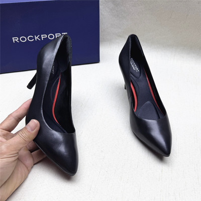 Rockport/乐步正品撤柜尖头高跟舒适工作时装鞋女春新款羊皮单鞋M
